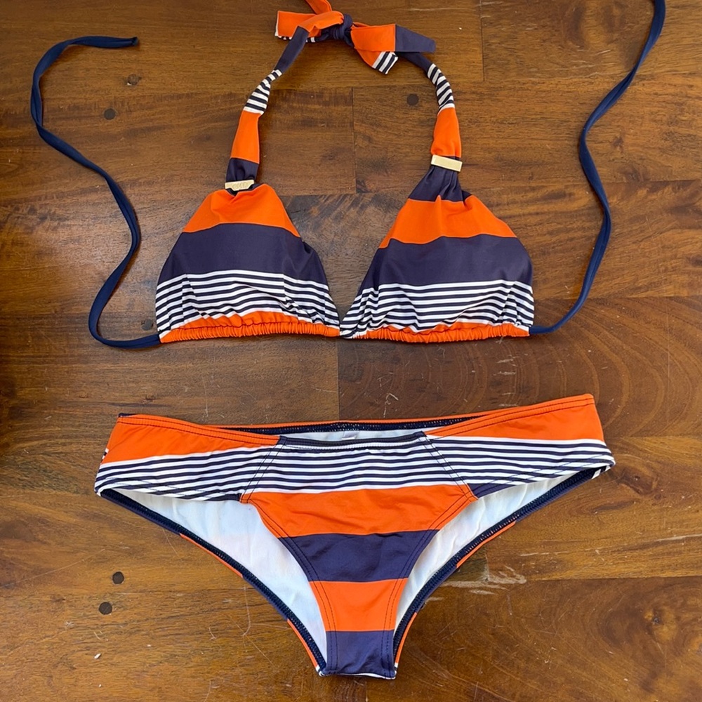 Striped bikini